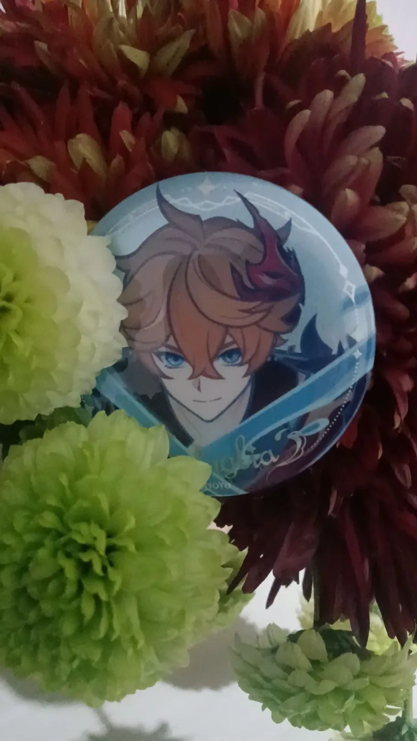 Genshin Impact Skirk & Tartaglia Character Badge