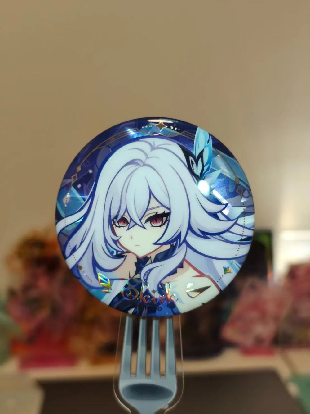 Genshin Impact Skirk & Tartaglia Character Badge
