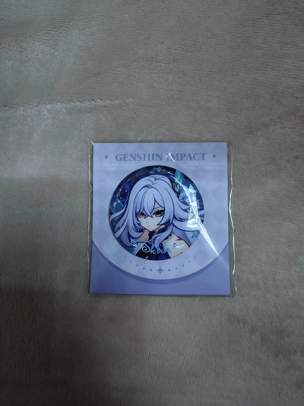 Genshin Impact Skirk & Tartaglia Character Badge