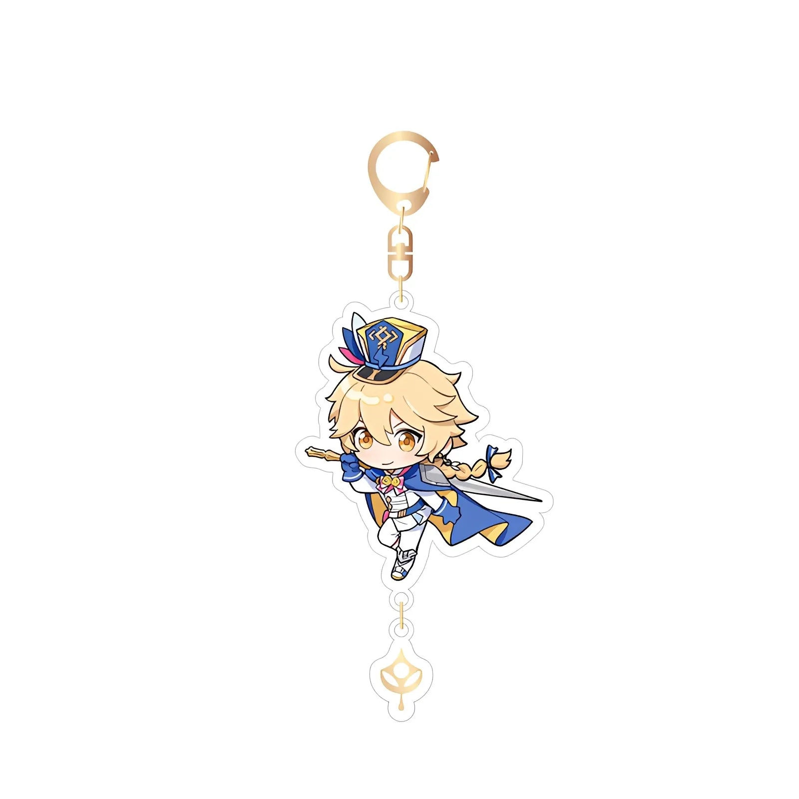 Genshin Impact Aether acrylic keychain exhibition series chibi character keyring