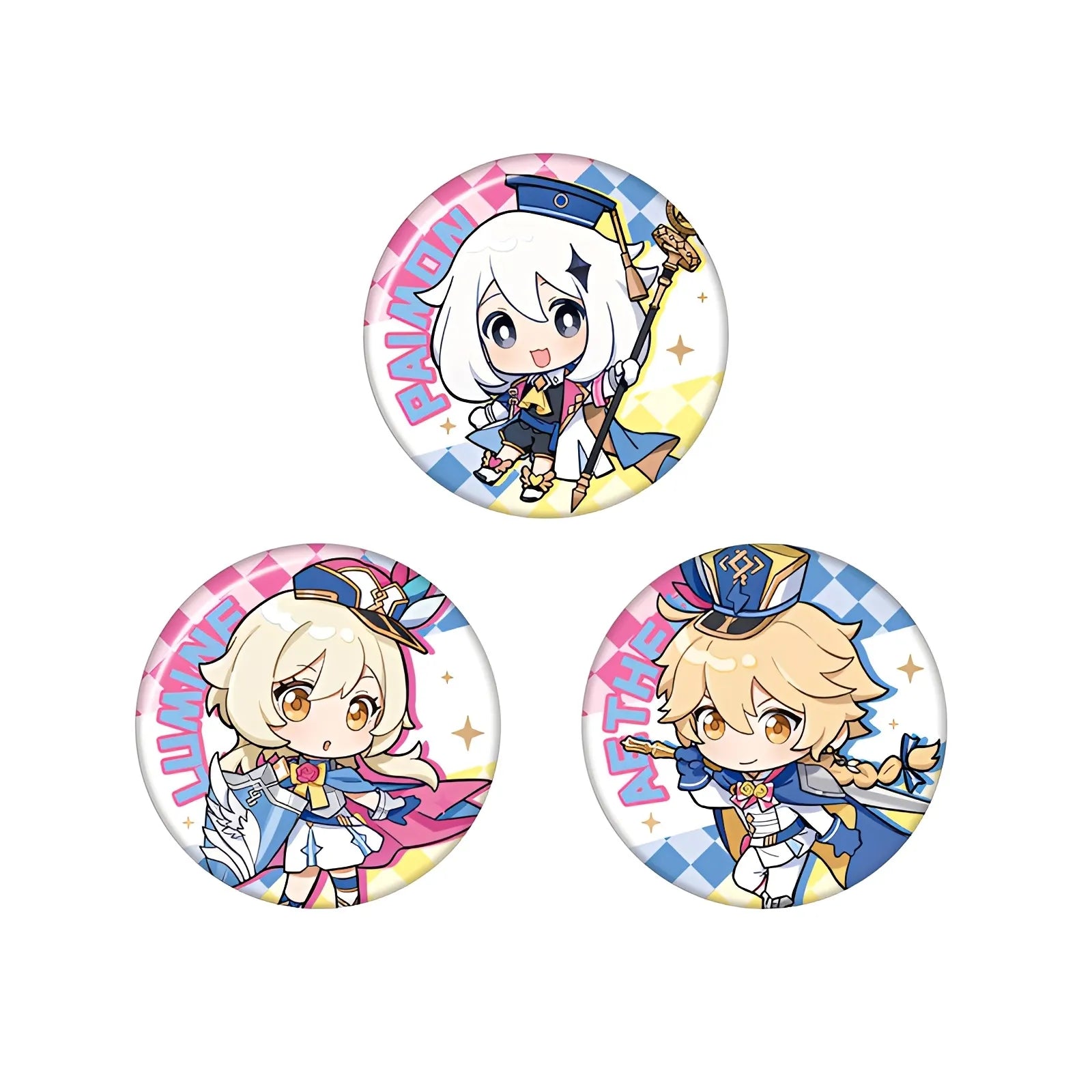 Genshin Impact badge collection exhibition series chibi pins anime merchandise