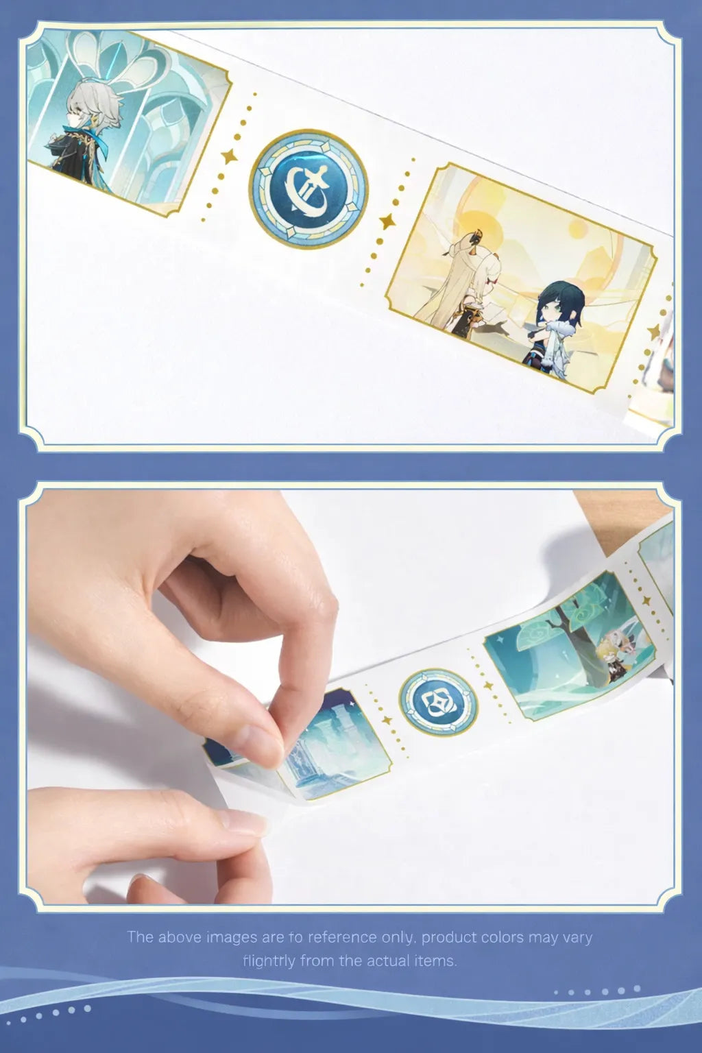 Genshin Impact Dream of Stars washi tape peel and stick demonstration easy removal