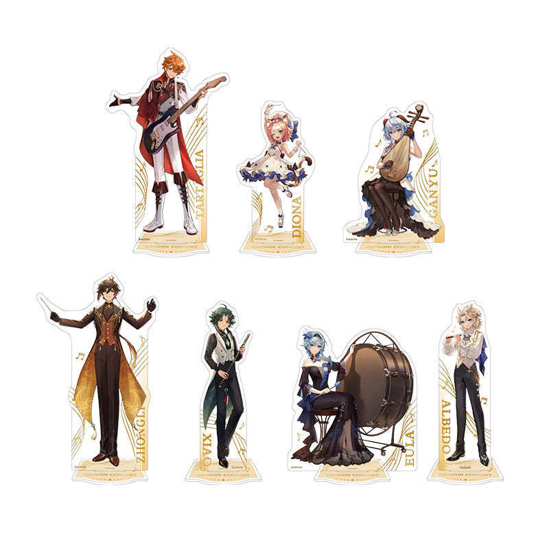 genshin impact dusty glory series character standee full set concert collection display