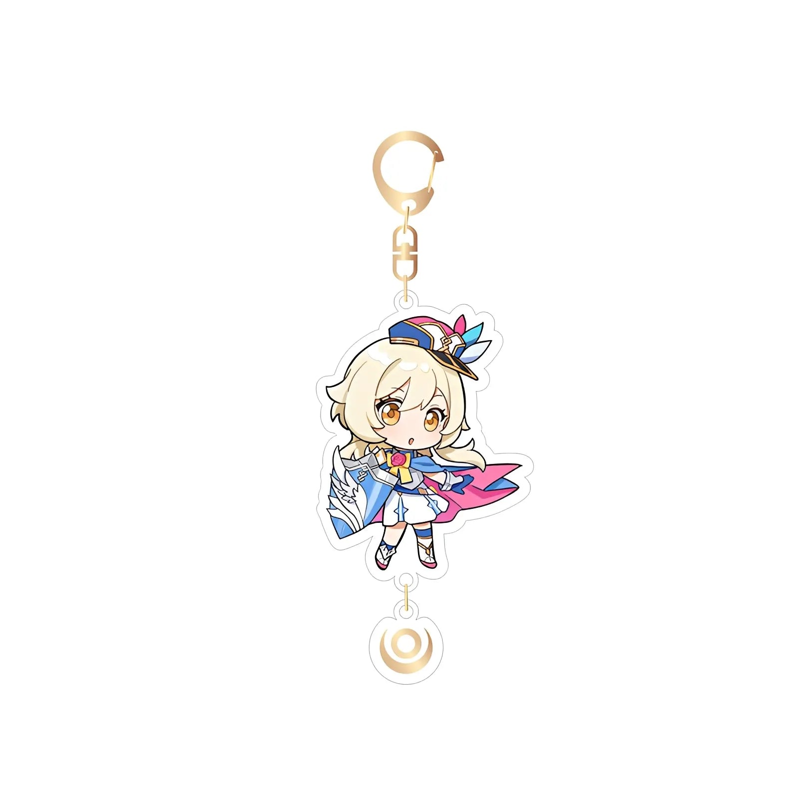 Genshin Impact Lumine acrylic keychain exhibition series chibi anime charm
