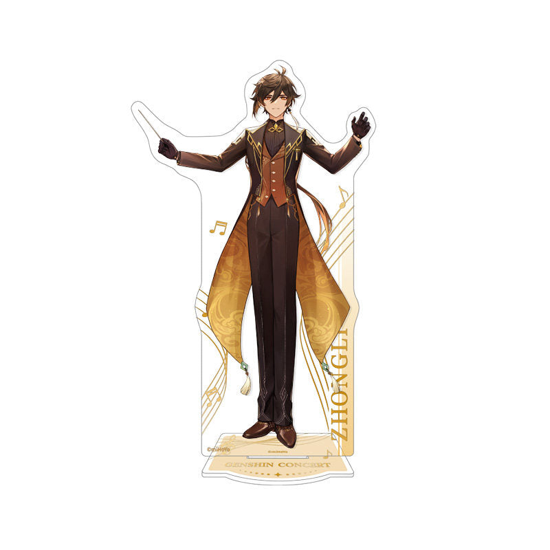genshin impact zhongli character standee dusty glory concert series acrylic display