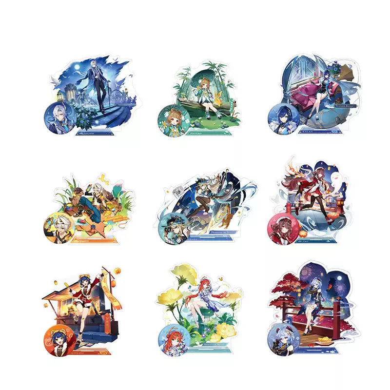 Genshin Impact Teyvat Series Character Badge All Characters Collection