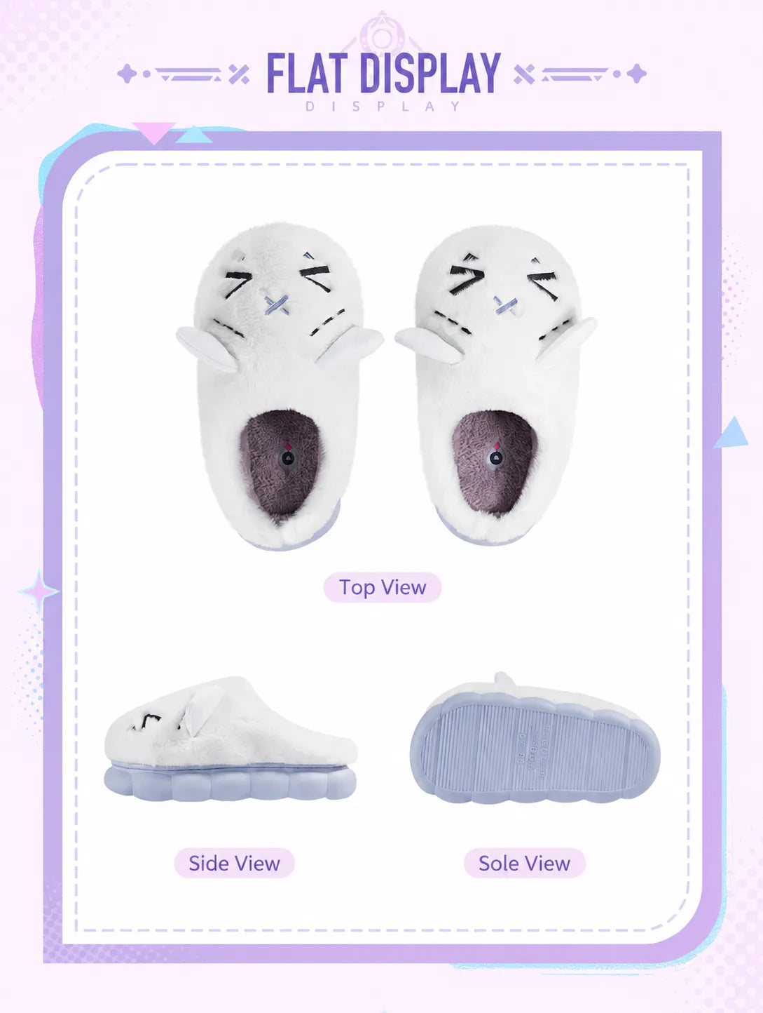 Citlali Themed Impression Series plush home slippers collection
