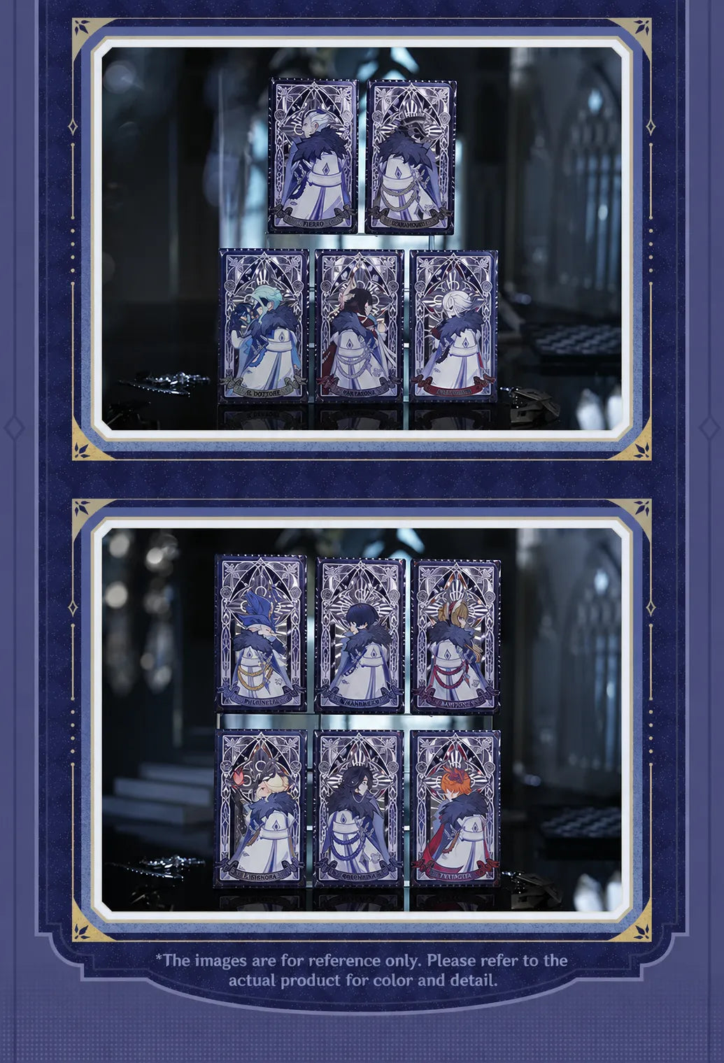 Frost and Flame Series holographic card blind box details and collectible designs