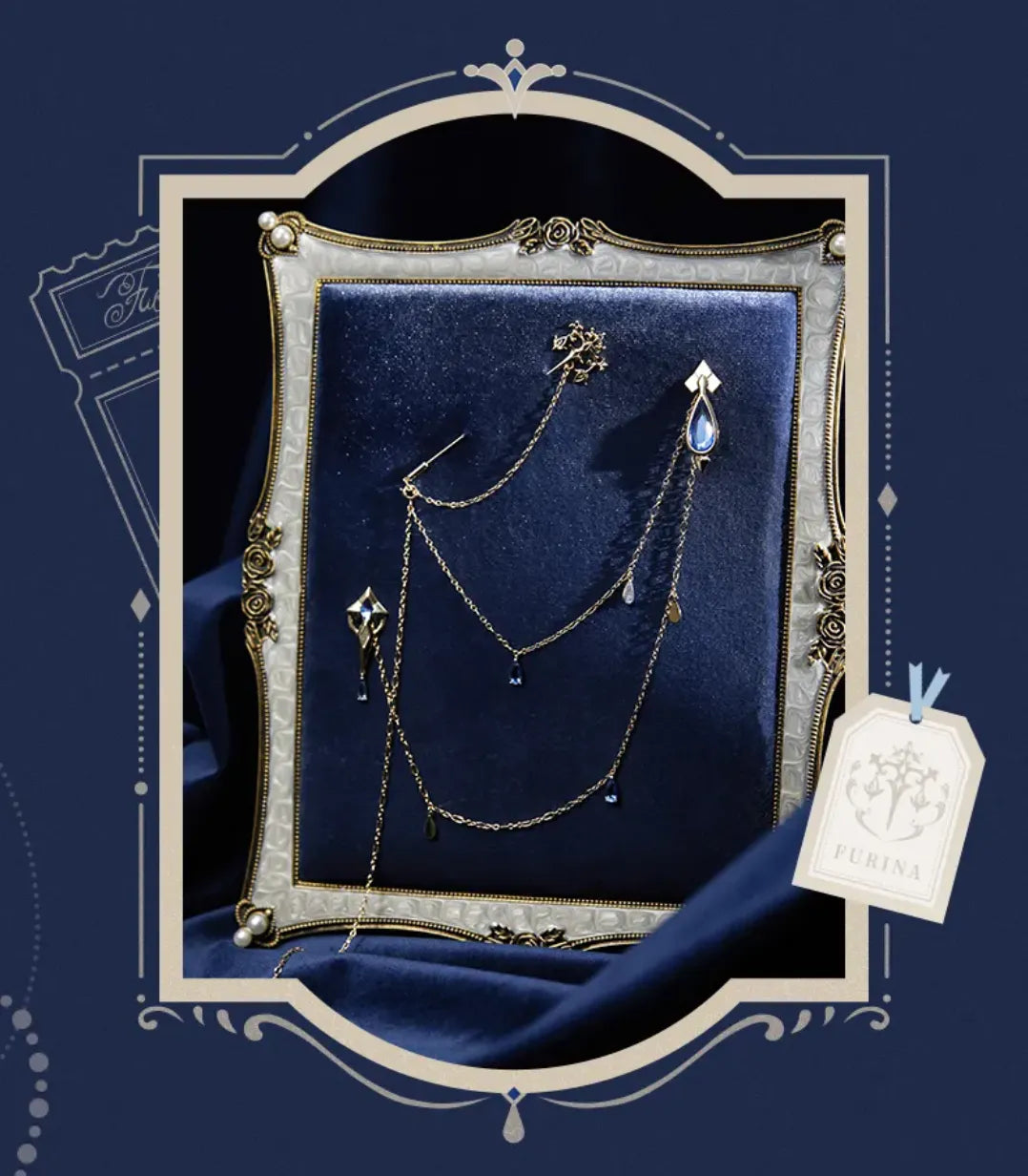 Elegant Furina themed accessory styling example