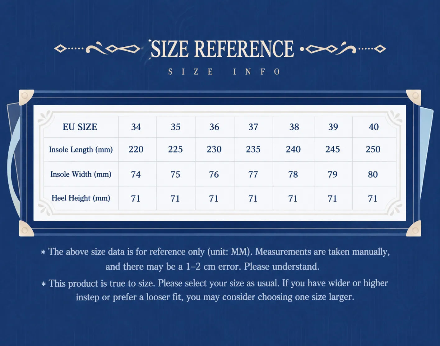Complete product details and material specifications