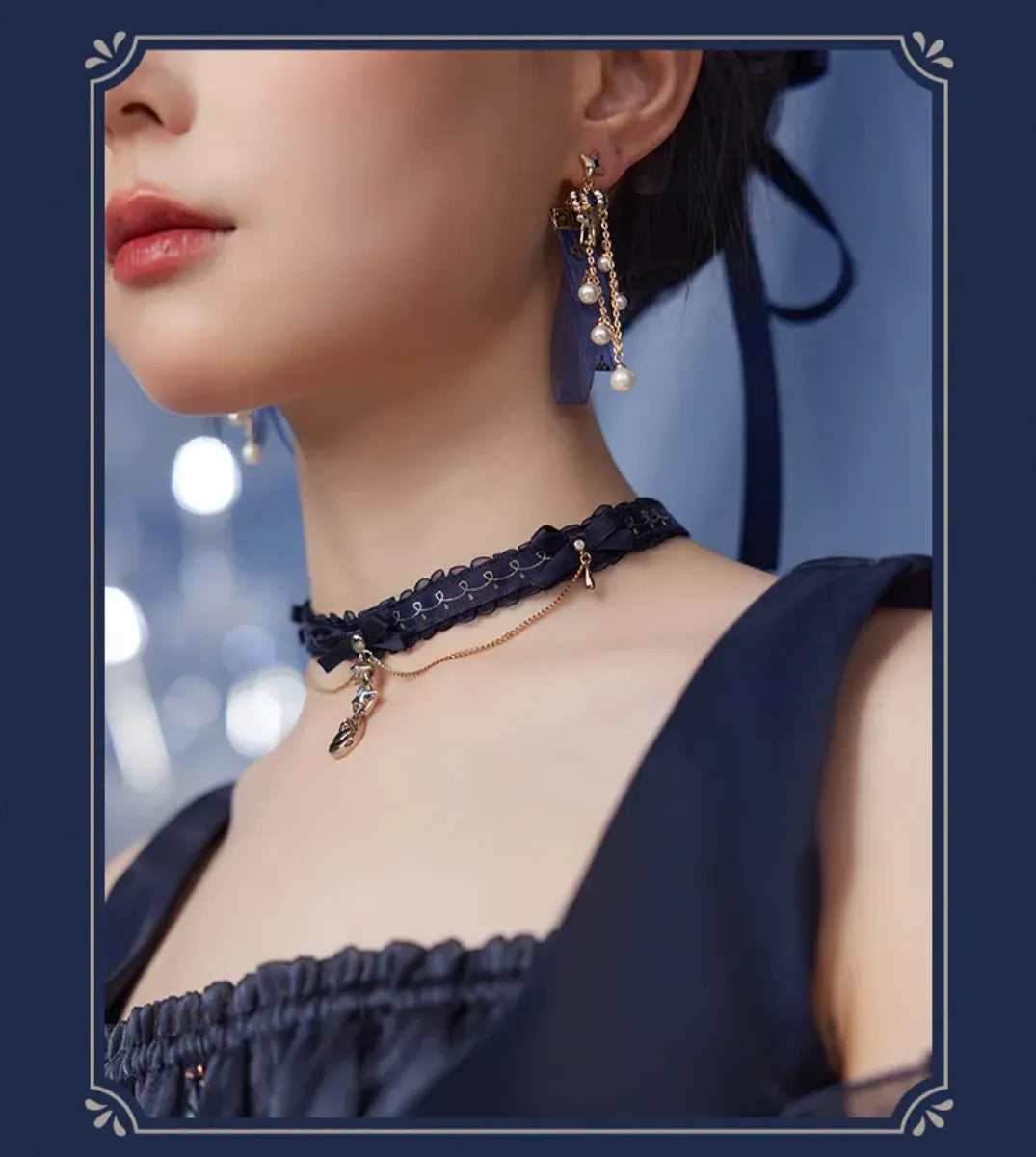 Double Ribbon Bracelet Decorative Charm Details