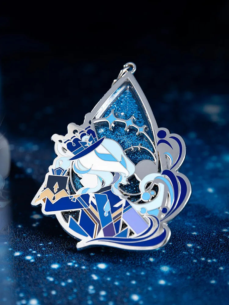 Furina Stage Focus Metal Pendant Character Artwork