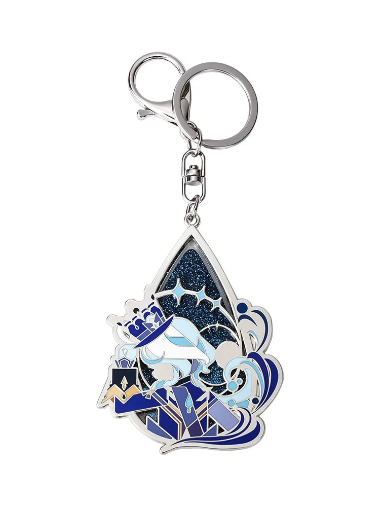 Furina Stage Focus Flowing Sand Metal Pendant Official Merchandise