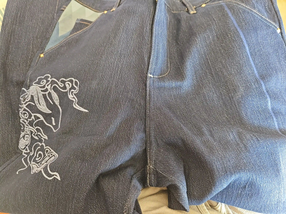 Jeans Genshin Impact Ganyu Patchwork – Série Impressão