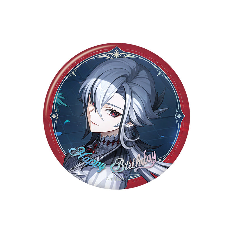 Genshin Impact birthday series badge Arlecchino character round tinplate pin