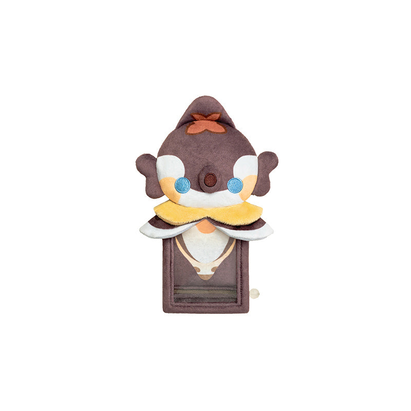 Genshin Impact Bubbler Seahorse plush card holder keychain brown version plush badge holder