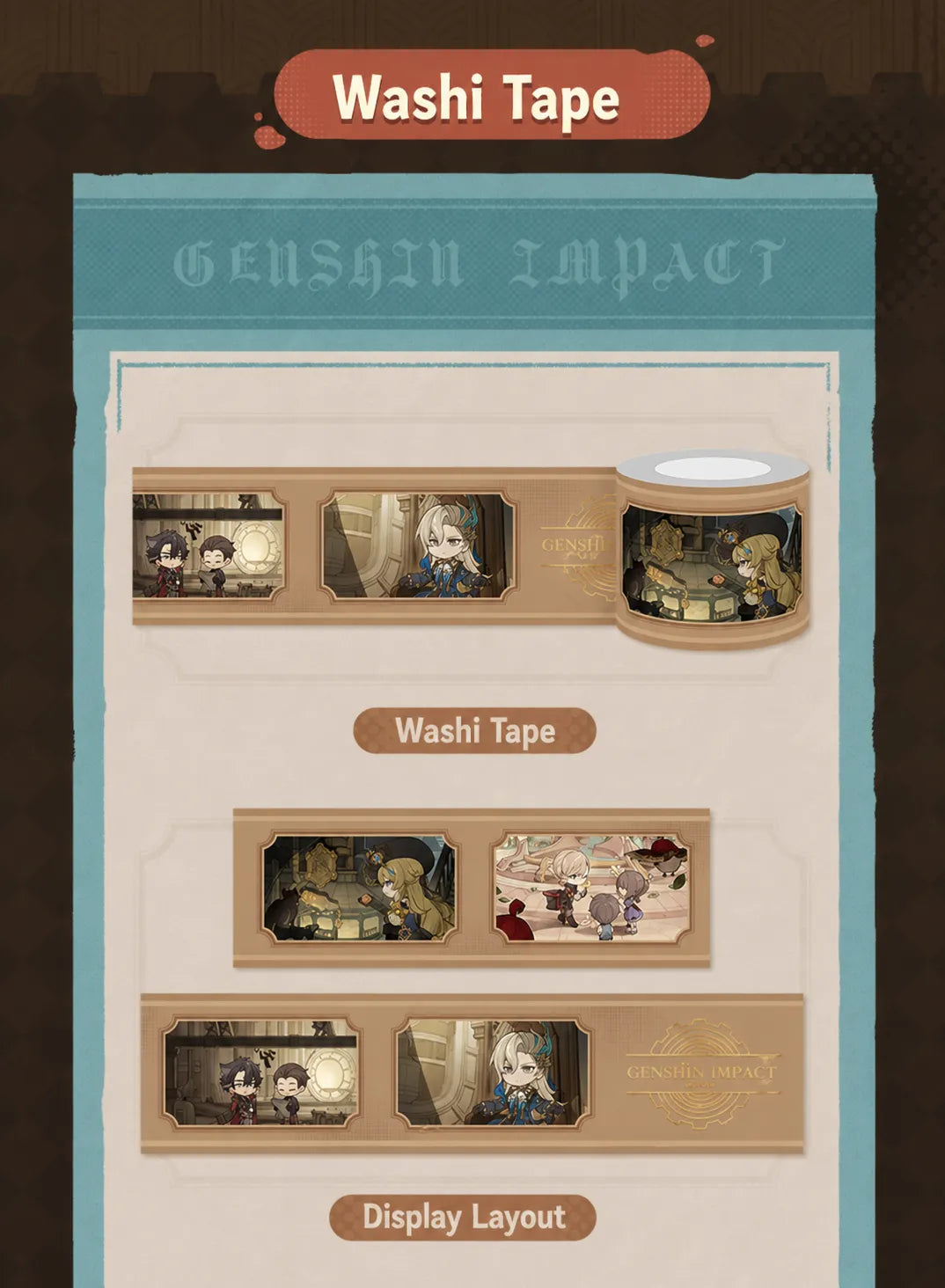 Genshin Impact Cleanse Operation Series Lyney badge and transparent card set