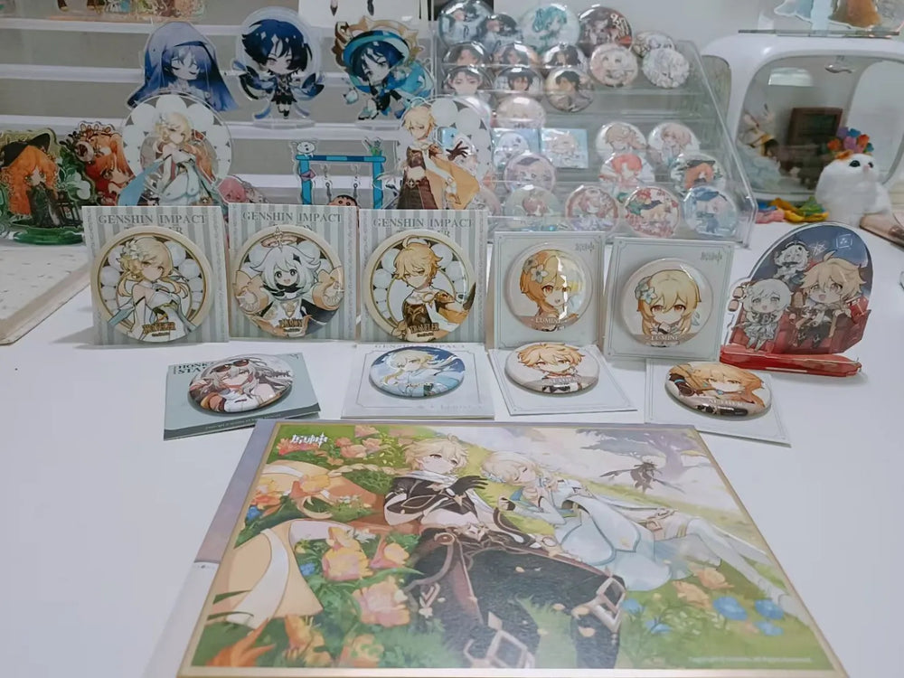Genshin Impact Cleanse Operation Series Badge & Card Set Collection