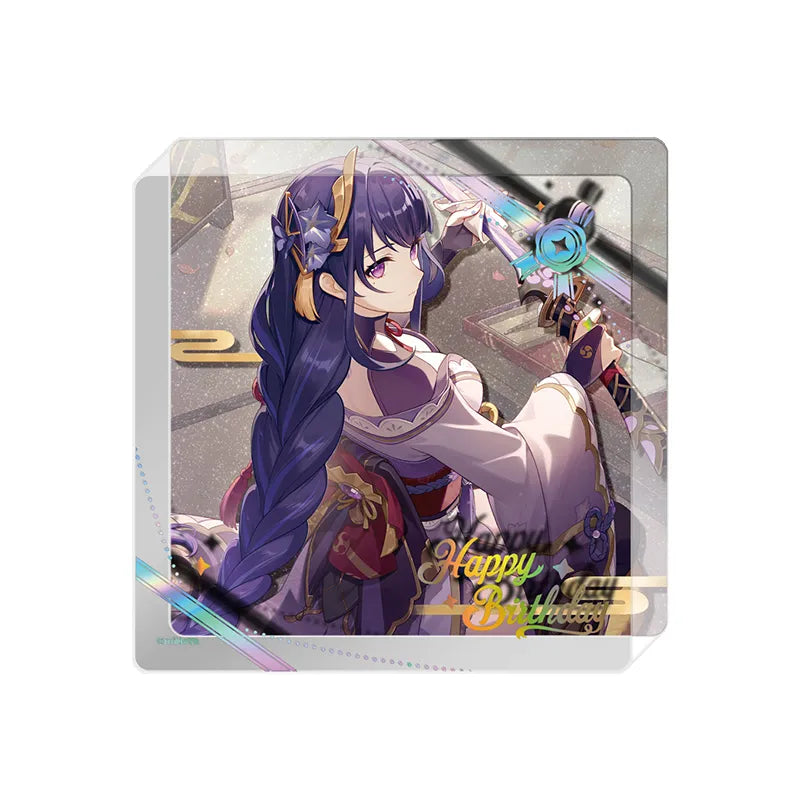 Genshin Impact Day of Destiny Raiden Shogun Acrylic Cup Mat