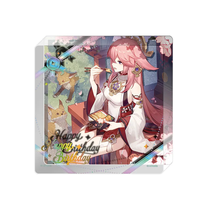 Genshin Impact Day of Destiny Yae Miko Acrylic Cup Mat