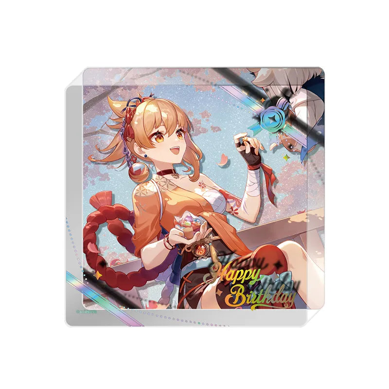 Genshin Impact Day of Destiny Yoimiya Acrylic Cup Mat
