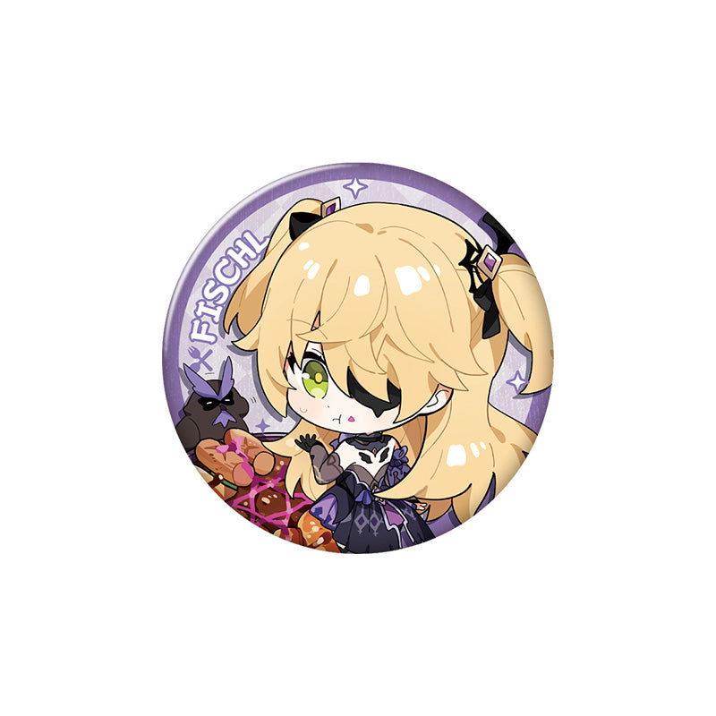 Genshin Impact Flavorful Party Series Fischl character badge chibi design collectible pin