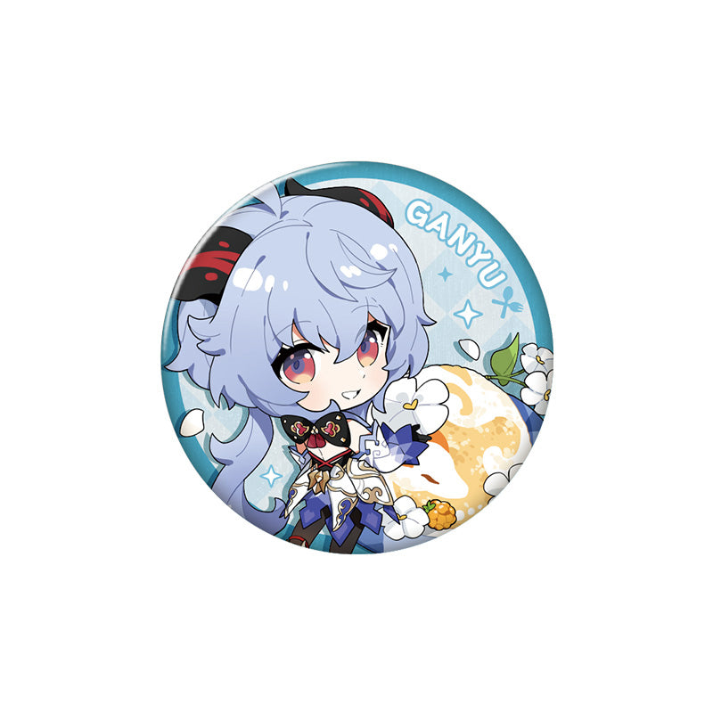 Genshin Impact Flavorful Party Series Ganyu character badge chibi design collectible pin