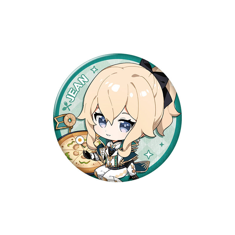 Genshin Impact Flavorful Party Series Jean Gunnhildr character badge chibi design collectible pin