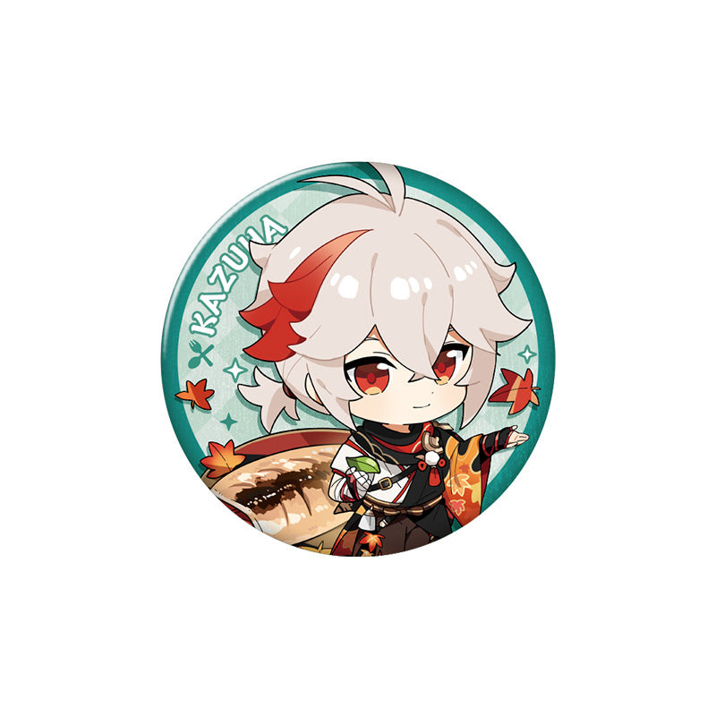 Genshin Impact Flavorful Party Series Kaedehara Kazuha character badge chibi design collectible pin