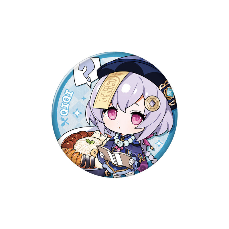 Genshin Impact Flavorful Party Series Qiqi character badge chibi design collectible pin
