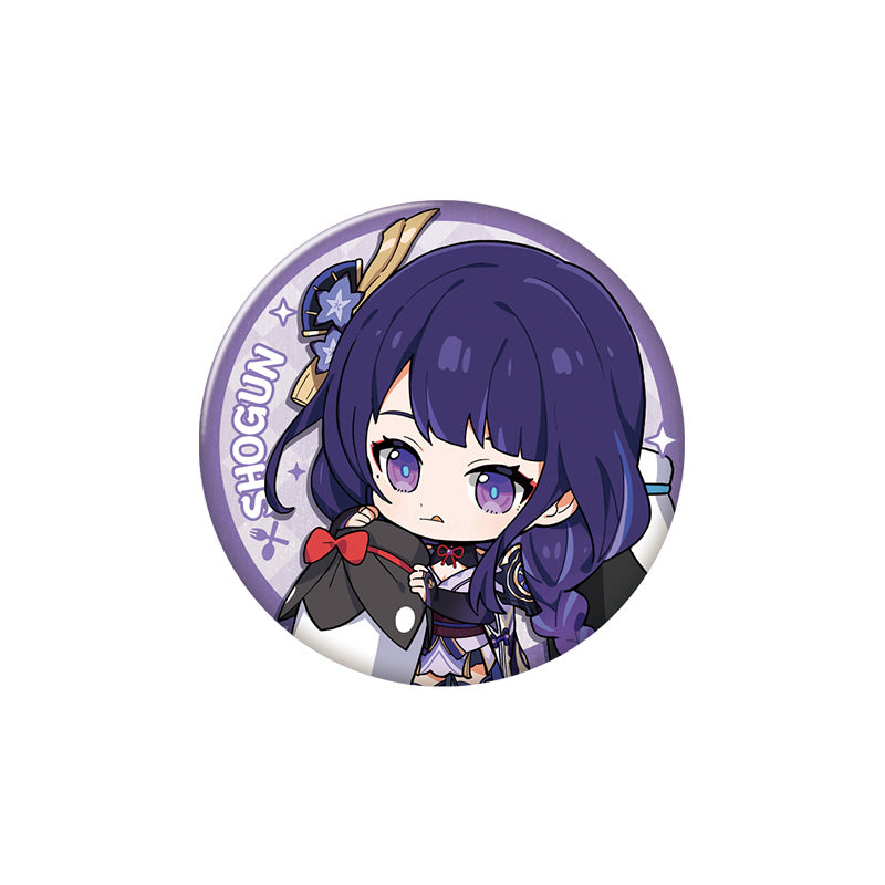 Genshin Impact Flavorful Party Series Raiden Shogun character badge chibi design collectible pin