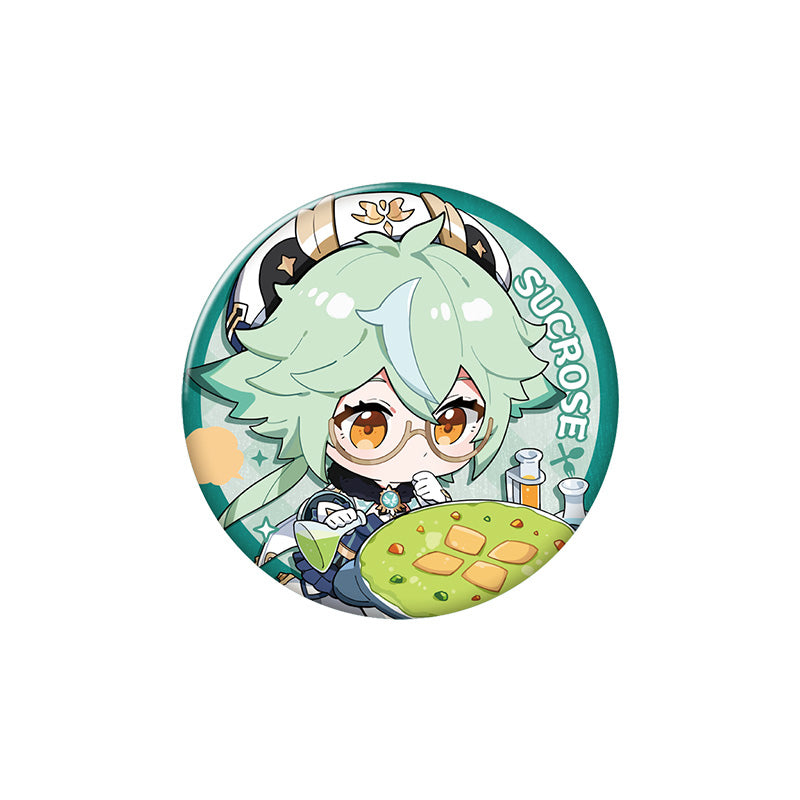 Genshin Impact Flavorful Party Series Sucrose character badge chibi design collectible pin