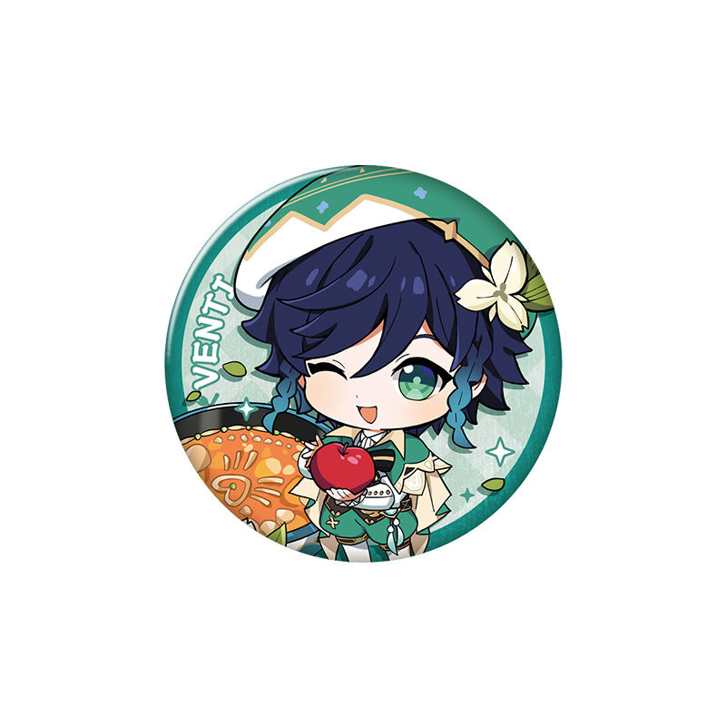 Genshin Impact Flavorful Party Series Venti character badge chibi design collectible pin