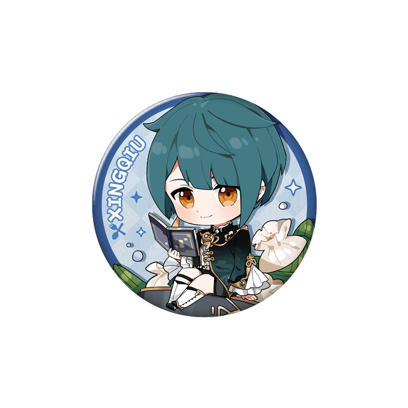 Genshin Impact Flavorful Party Series Xingqiu character badge chibi design collectible pin