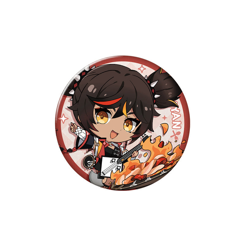 Genshin Impact Flavorful Party Series Xinyan character badge chibi design collectible pin