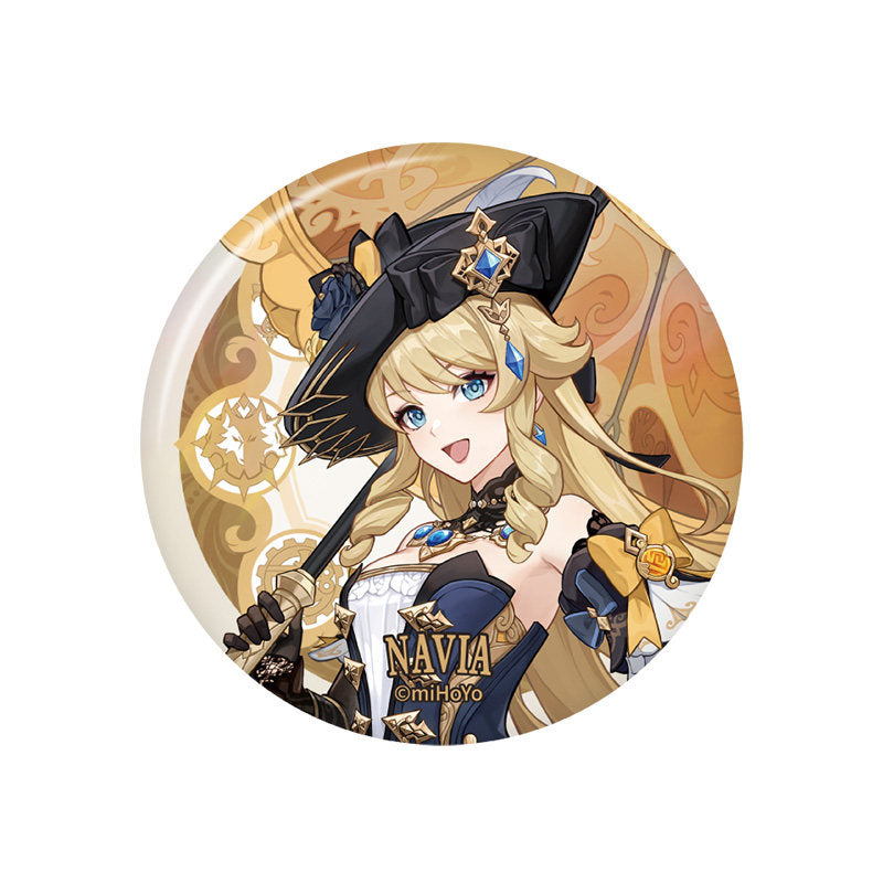 Genshin Impact Fontaine Series character badge Navia enamel pin collectible