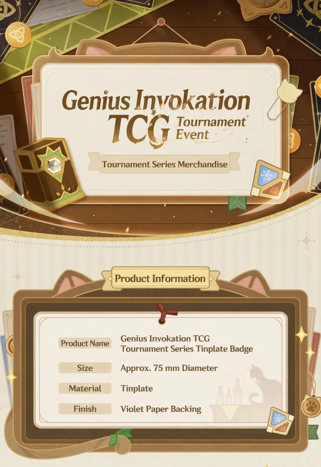 Genshin Impact acrylic card detailed illustration design close up