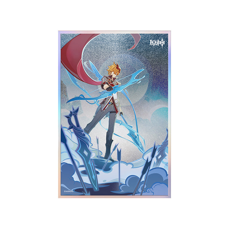 Genshin Impact Genius Invokation TCG art card Weapon Mastery themed design