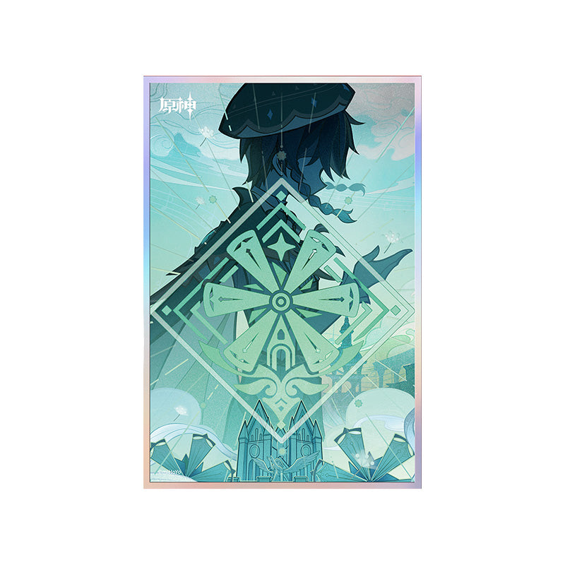 Genshin Impact Genius Invokation TCG art card Wind and Freedom theme
