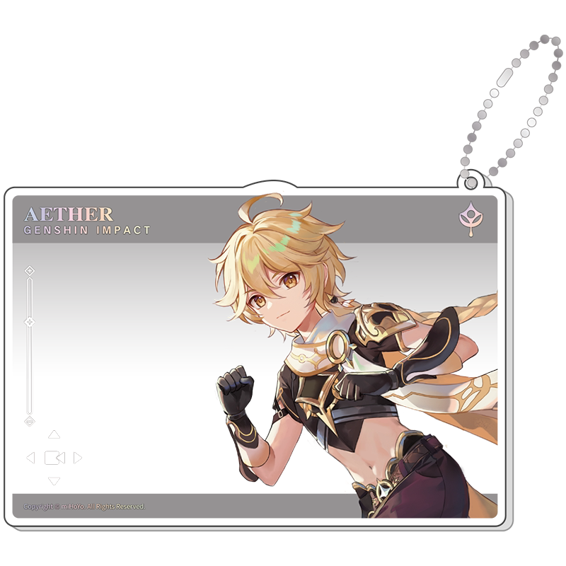 Genshin Impact 1st Anniversary Aether acrylic card