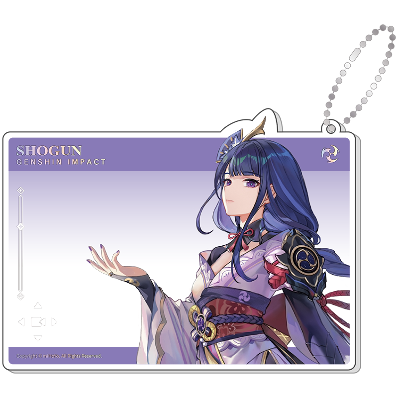 Genshin Impact 1st Anniversary Raiden Shogun acrylic card