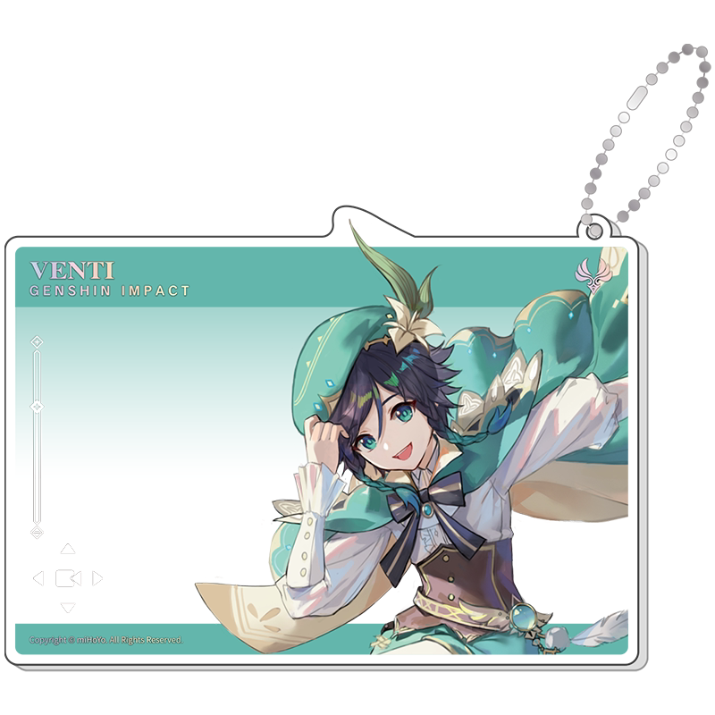 Genshin Impact 1st Anniversary Venti acrylic card
