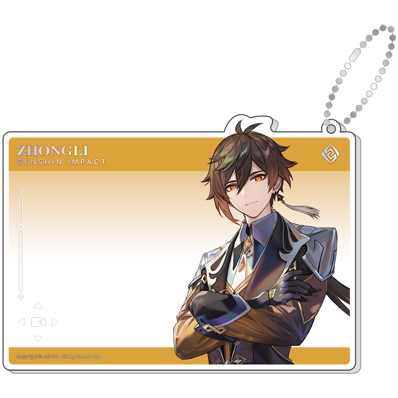 Genshin Impact 1st Anniversary Zhongli acrylic card