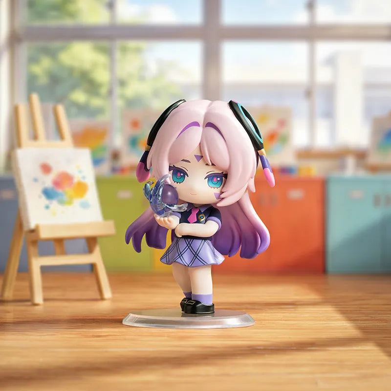 Academy's Light & Shadow Poetry chibi figures in school-themed scenes