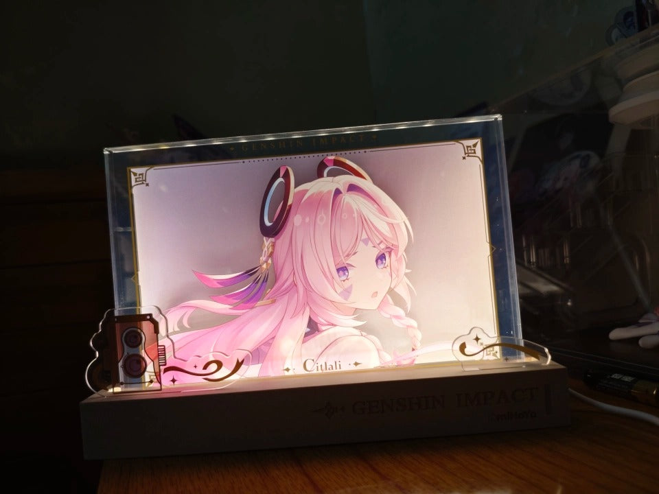 Genshin Impact Acrylic PV Series Framed Artwork Display