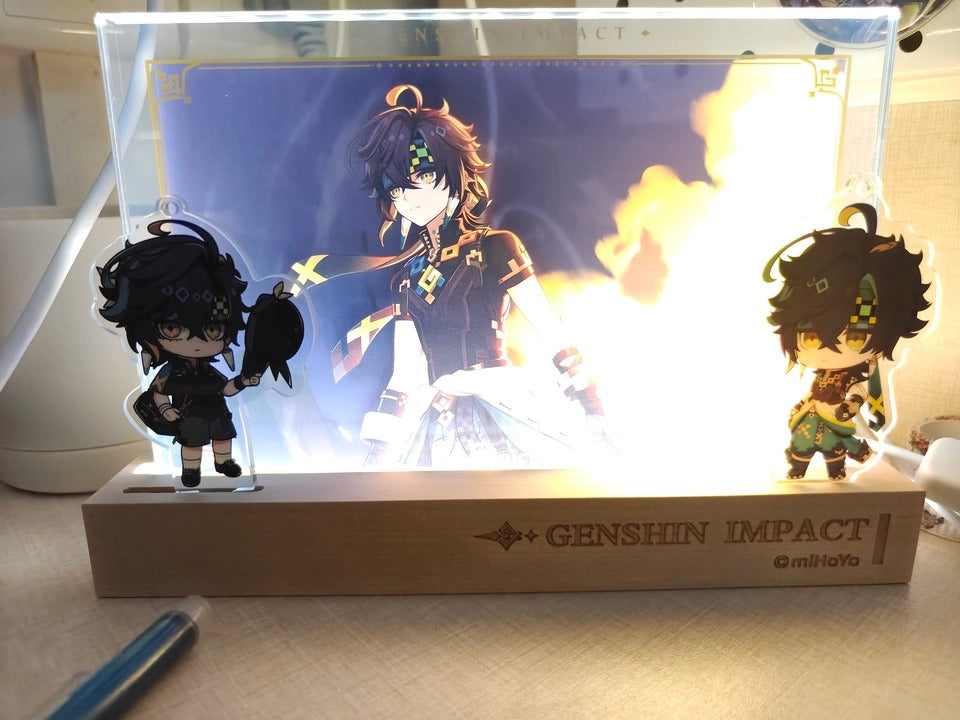 Genshin Impact Acrylic PV Series Framed Artwork Display