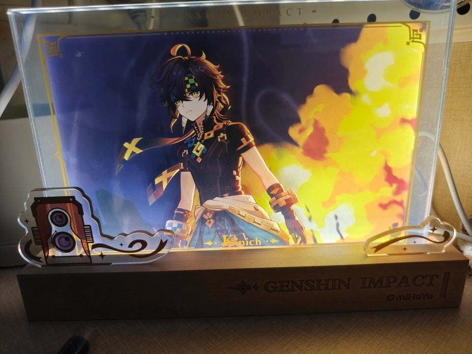 Genshin Impact Acrylic PV Series Framed Artwork Display