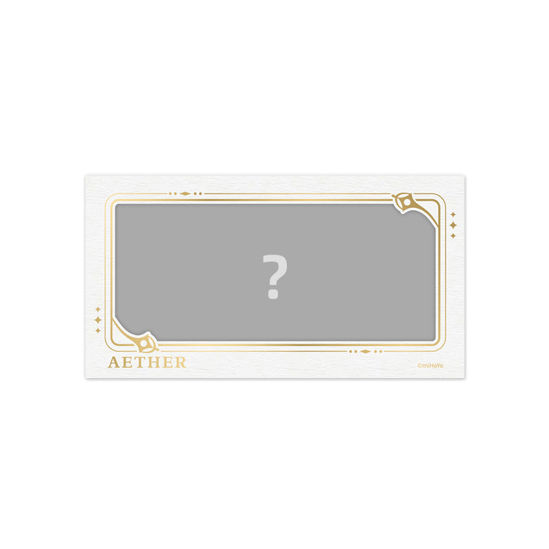 Genshin Impact Aether paper photo card blind pack from The Untraveled Path Series collection