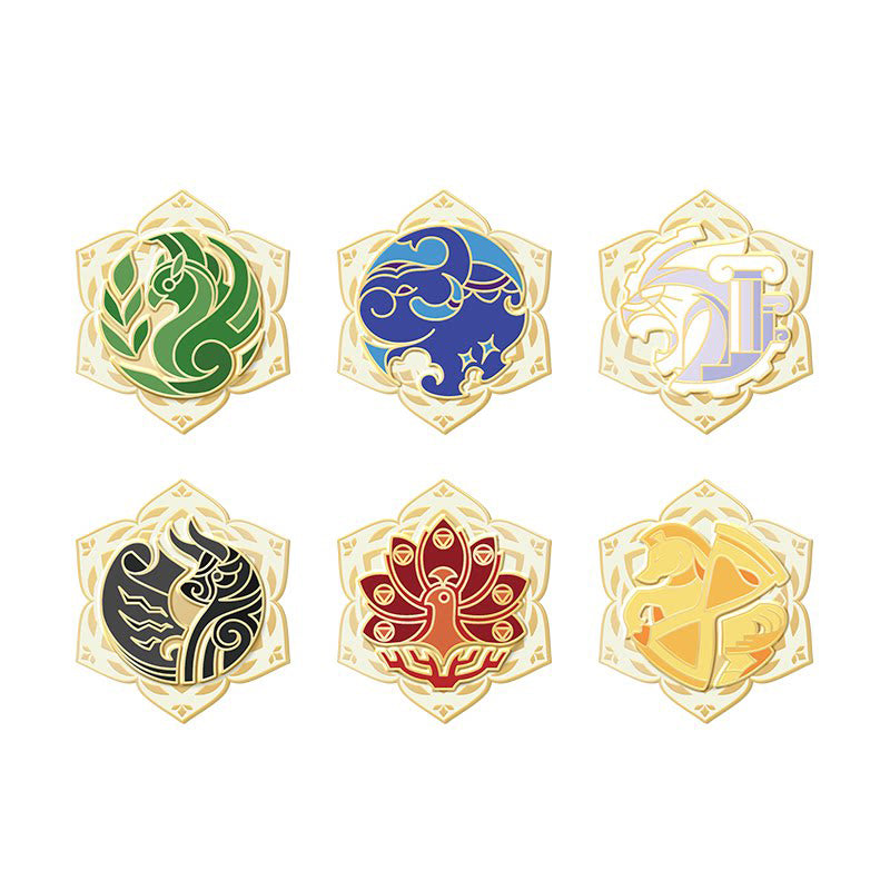 Genshin Impact Akademiya metal badge series collection