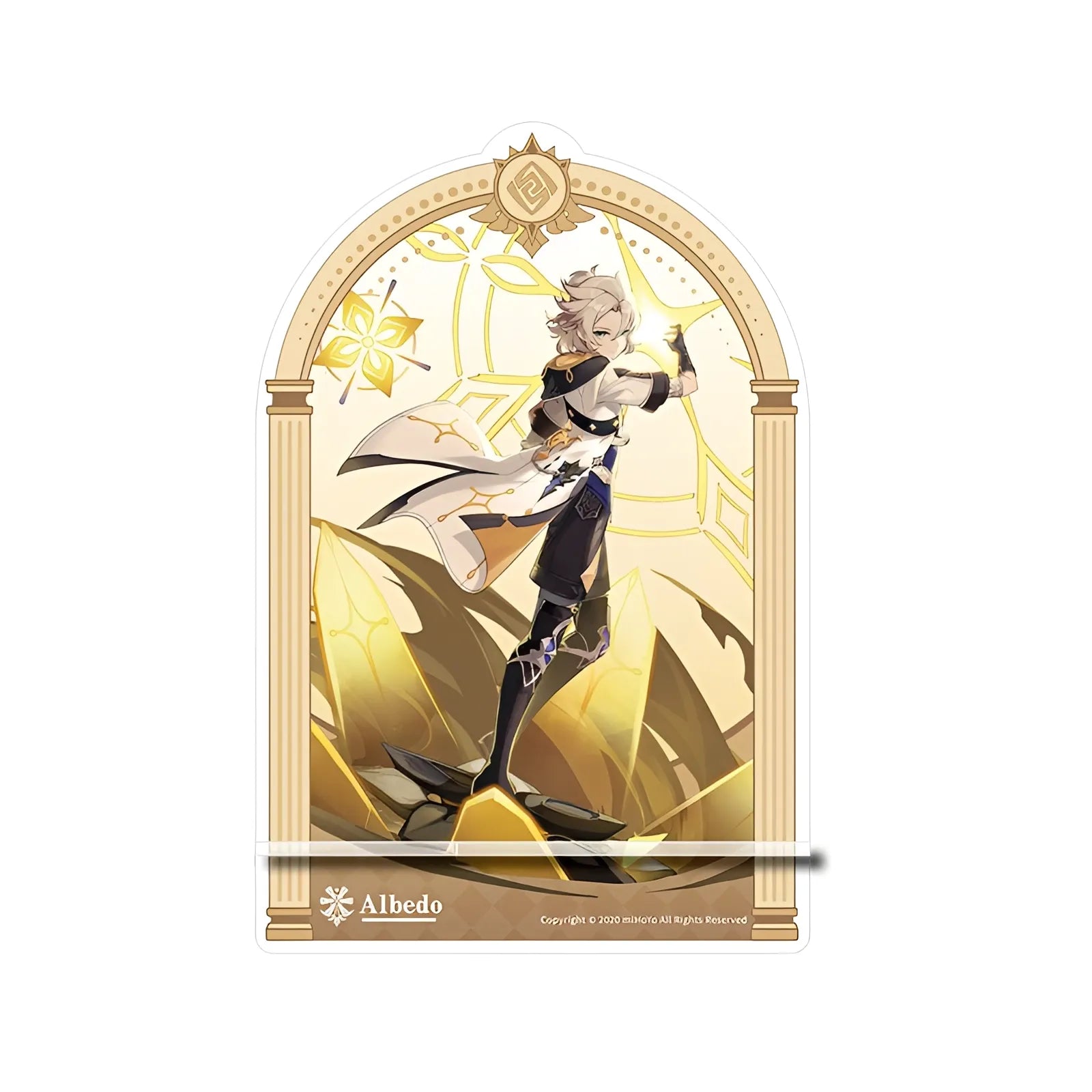 Genshin Impact Albedo character acrylic phone stand anime desk display collectible